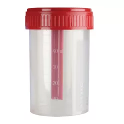 Széklet minta tartály 60 ml-es, kanállal NEM-STERIL
