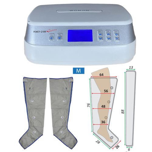 Power Q-1000 Premium láb nyiroködéma kezelő készlet M méret