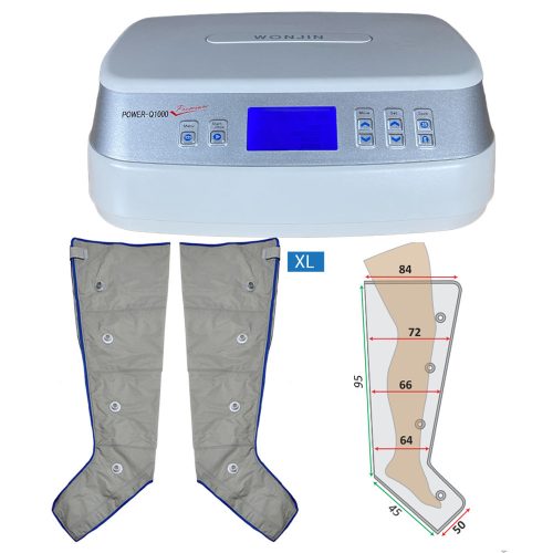 Power Q-1000 Premium láb nyiroködéma kezelő készlet XL méret