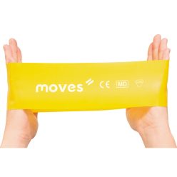   Moves Wide Loop széles erősítő gumiszalag hurok | sárga | 2.4-6.7kg | 30 x 7,5 cm 