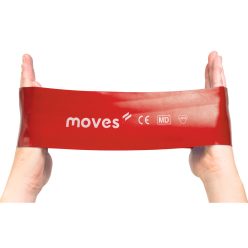   Moves Wide Loop széles erősítő gumiszalag hurok | piros | 3.1-8.7kg | 30 x 7,5 cm 