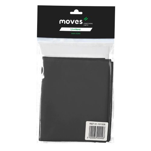 Moves Band Erősítő gumiszalag 1,5m | különlegesen erős - fekete | 2.5-6.1kg 