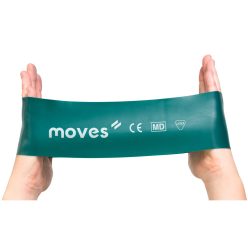   Moves Wide Loop széles erősítő gumiszalag hurok | zöld | 3.8-10.7kg |30 x 7,5 cm 
