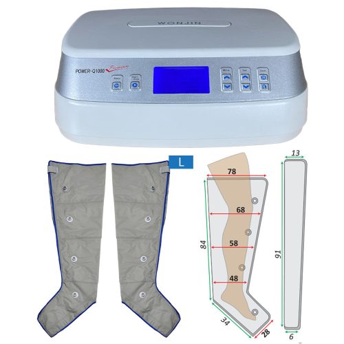 Power Q-1000 Premium láb nyiroködéma kezelő készlet L méret