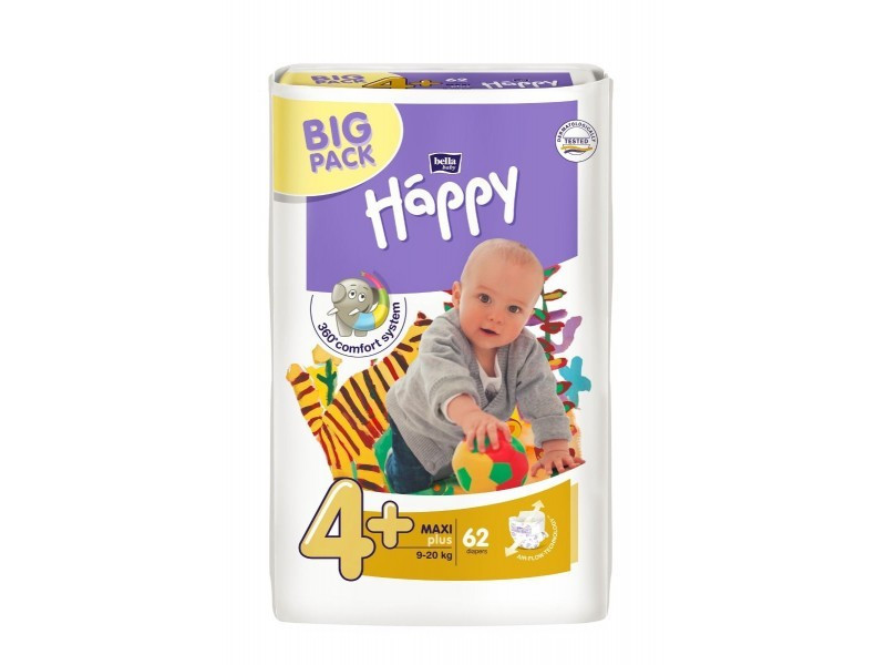 Image of Bella Happy Maxi Plus pelenka 9-20kg - 62 db