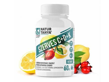 Image of Natur Tanya Szerves C+D+K - Retard 1000mg C-vitamin, 2000IU D3-vitamin