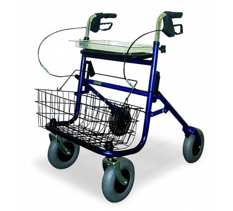 Image of Négykerekű Fékes Gurulós Járókeret Rollátor B-4258