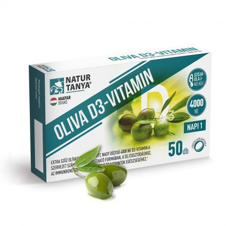Image of Natur Tanya OLIVA D3-vitamin - 4000 NE Quali-D aktív D3-vitamin - 50 db