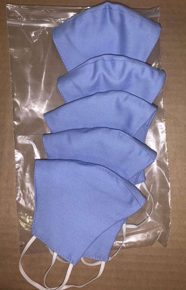 Image of Mosható gyermek kék szájmaszk - 5db