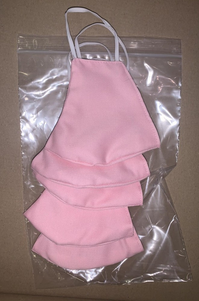 Image of Mosható gyermek Pink szájmaszk - 5db