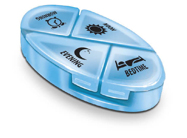 Image of Gyógyszeradagoló 1 napos 4 rekeszes