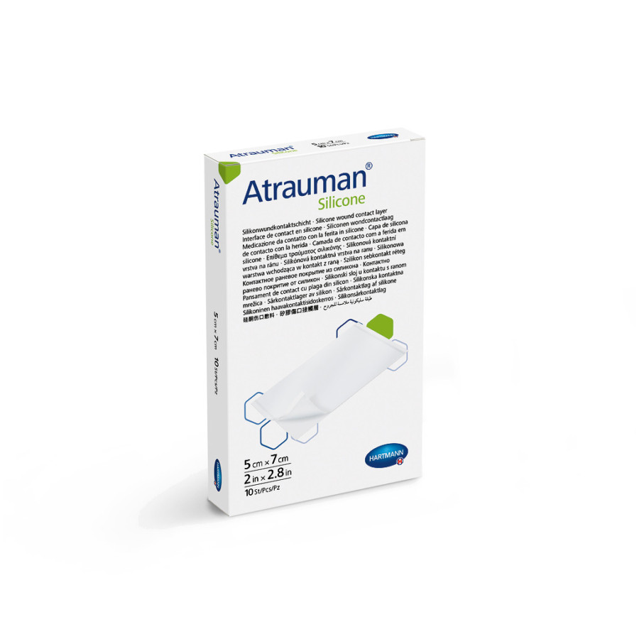 Image of Atrauman® Silicone hálós kötszer (5x7 cm; 10 db)