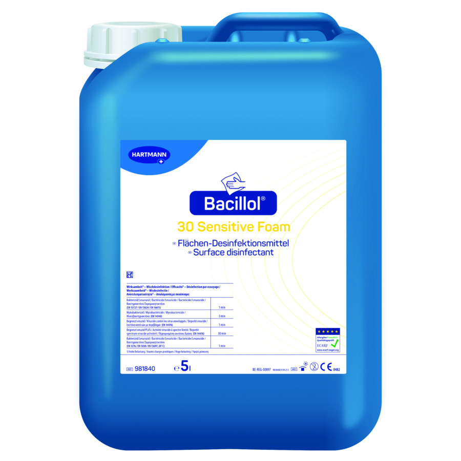 Image of Bacillol® 30 Sensitive Foam felületfertőtlenítő spray (5 liter; 1 db)