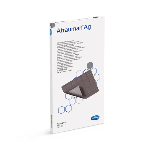 Image of Atrauman® Ag ezüsttartalmú sebfedő (10x20 cm; 10 db)