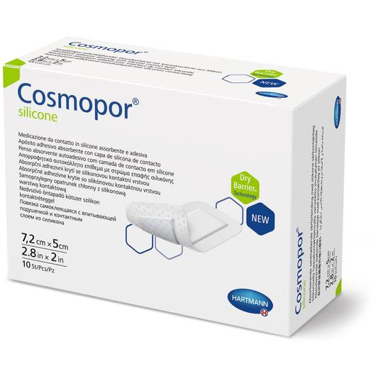 Image of Cosmopor® silicone szigetkötszer (7,2x5 cm; 10 db)