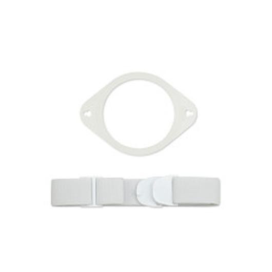 Image of 09075-0000 Dansac Sztómazsákrögzítő Öv Pack készlet (1 db fehér öv és 5 db műanyag karika)