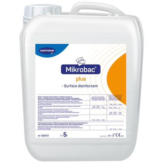 Image of Mikrobac® plus felületfertőtlenítő koncentrátum (5 liter; 1 db)