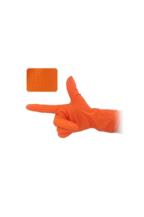Image of Maxter Guarder nitril narancs púdermentes vizsgálókesztyű 100 db