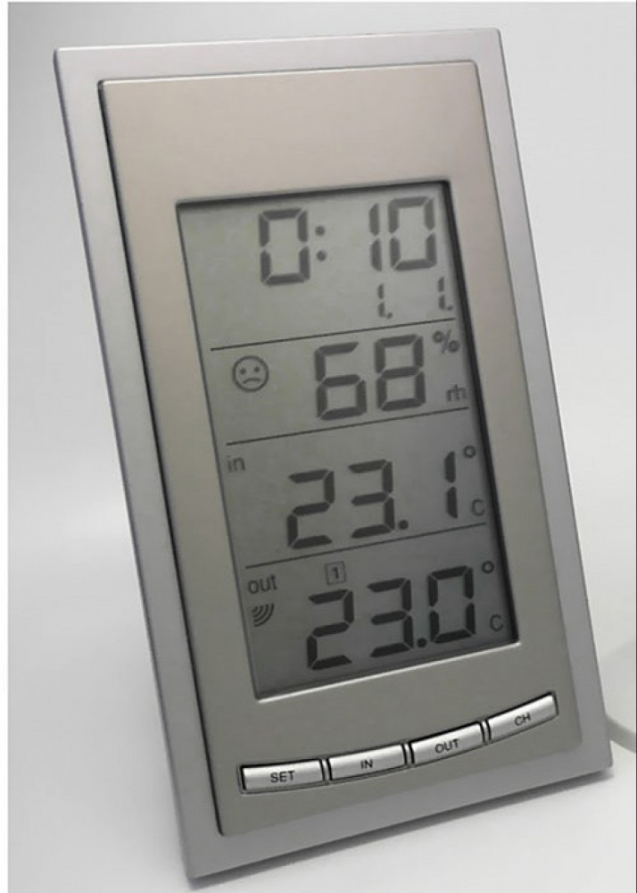 Image of Hő és páratartalom mérő rádiójel vezérelt 303018