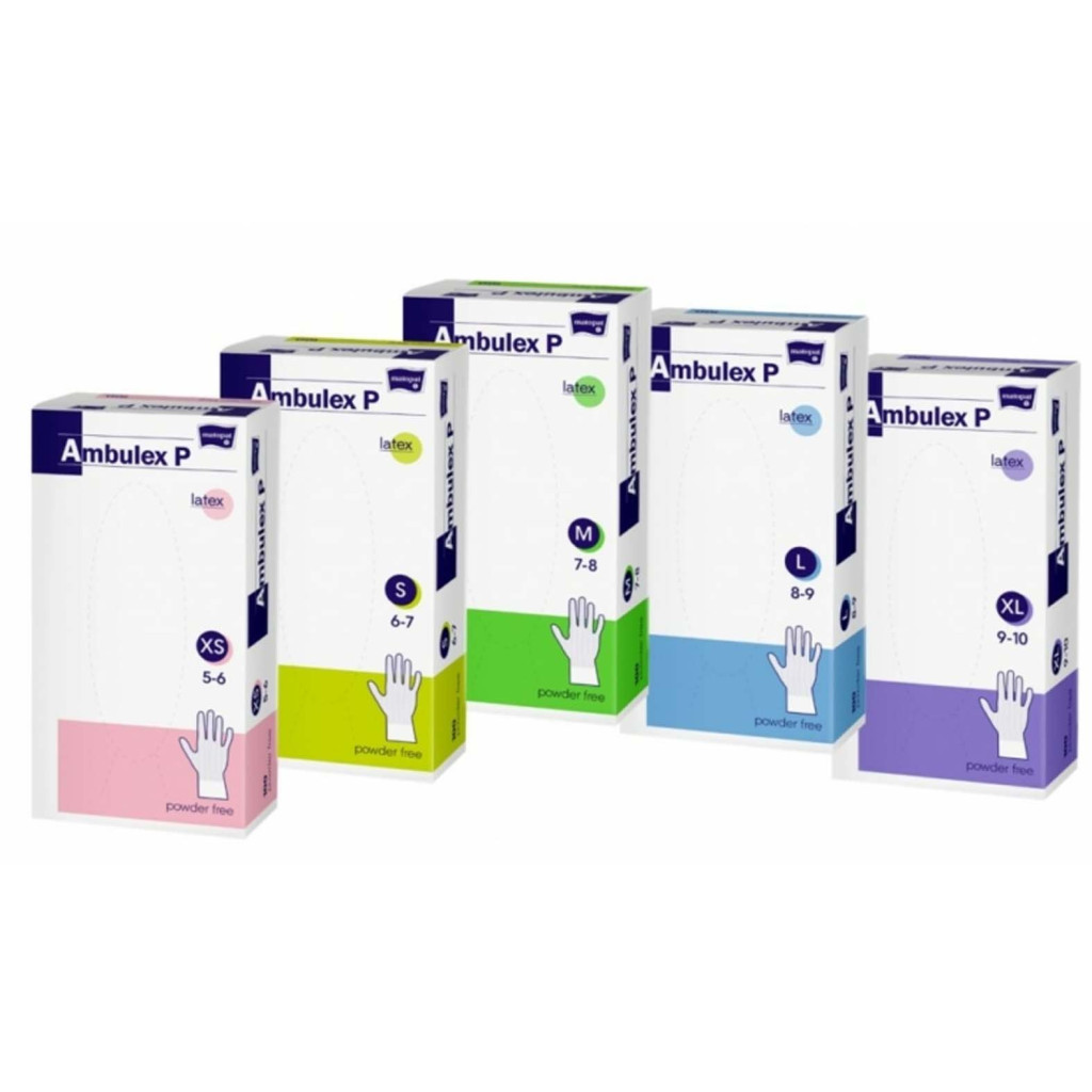 Image of Latex orvosi vizsgálókesztyű AMBULEX