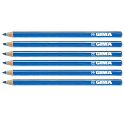 Image of Orvosi bőrjelölő ceruza - KÉK 6db